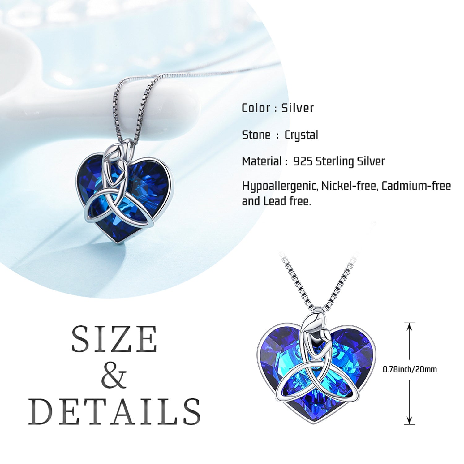 Celtic Love-Knot Heart Pendant — A Promise Without End