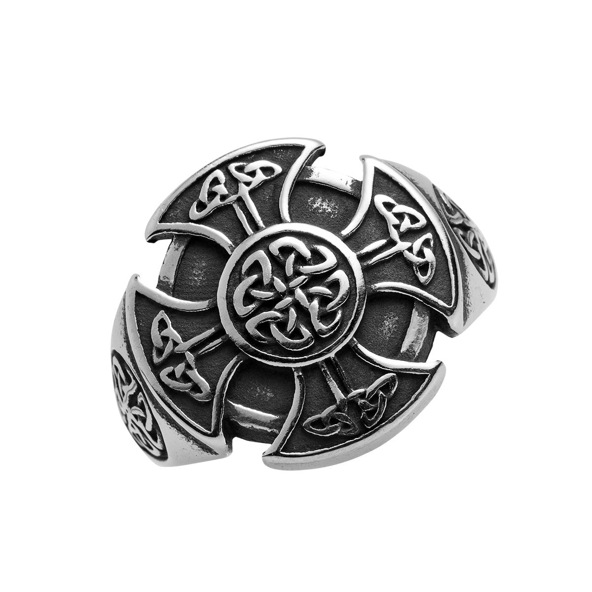 Eternal Knot Titanium Steel Celtic Ring
